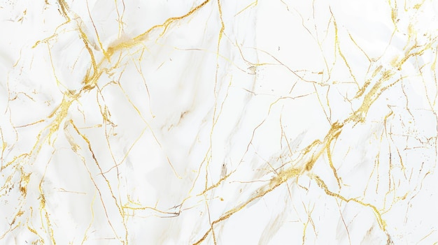 White Marble Texture with Golden Veins