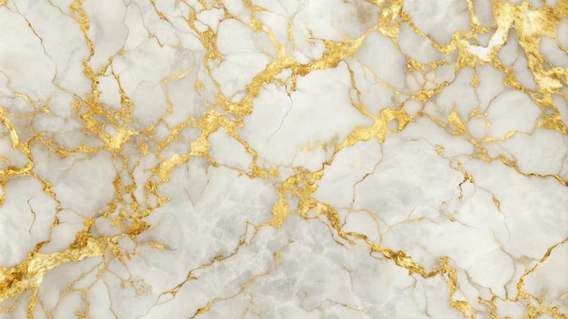 White Marble with Gold Veins Texture