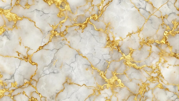 White marble with gold veins