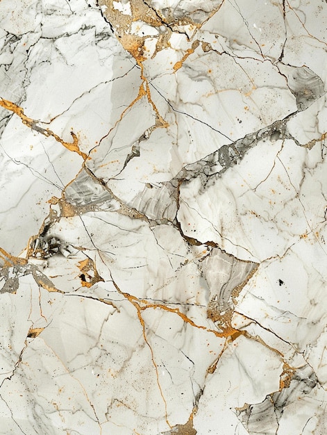 a white marble with gold and white colors