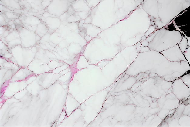 White marble with pink veins abstract background