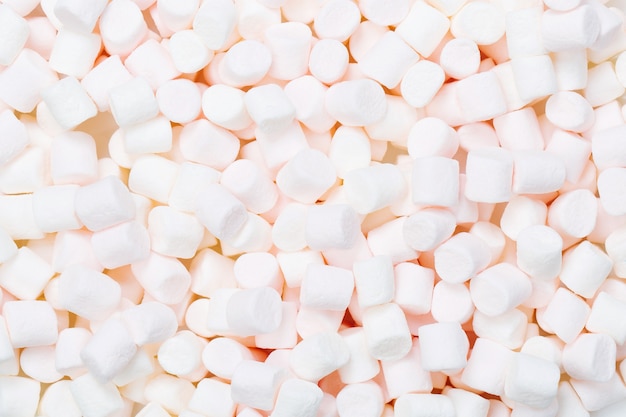 White marshmallows background