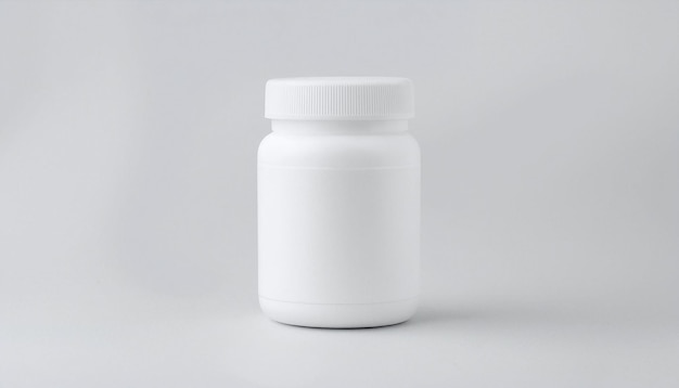 Photo a white medical bottle