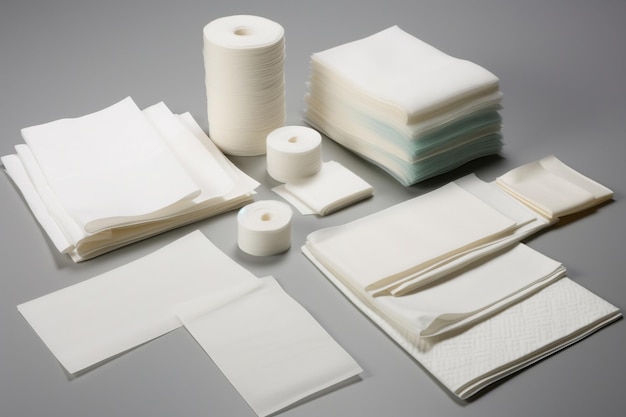 White Medical Dressing Material Generative AI