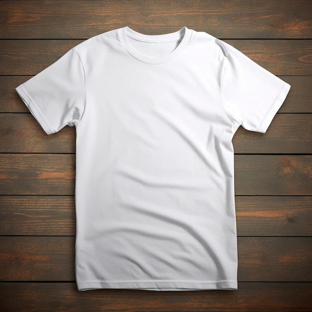 White men Tshirt front view template