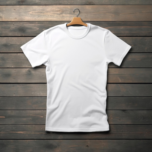 White men Tshirt front view template