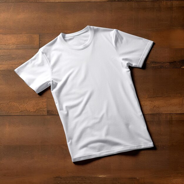 White men Tshirt front view template