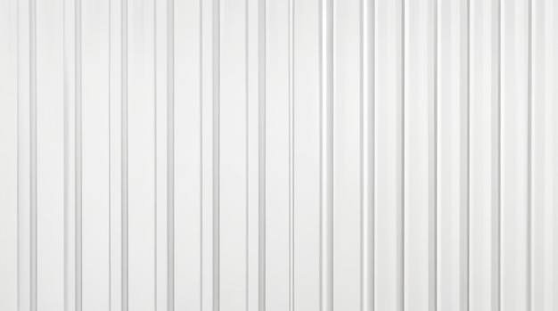 Photo white metal siding fence striped background