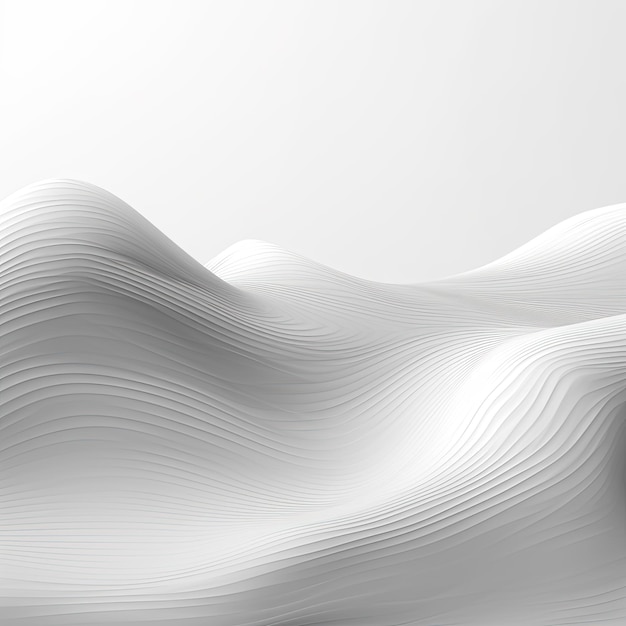 A white mountain with a wavy pattern.