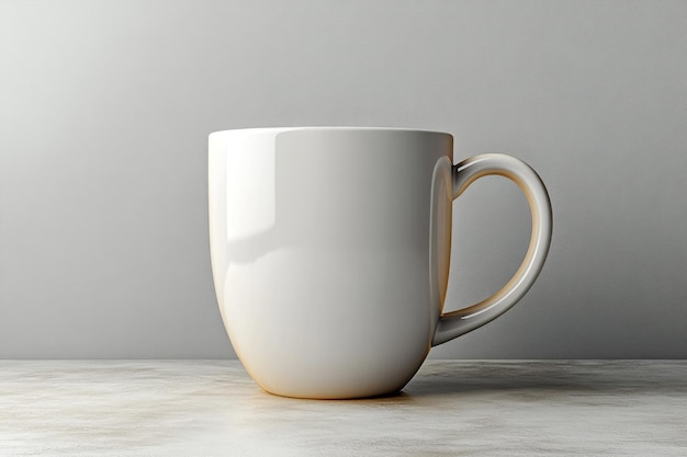 Photo white mug mockup