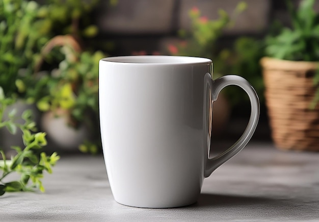 A white mug for mockup