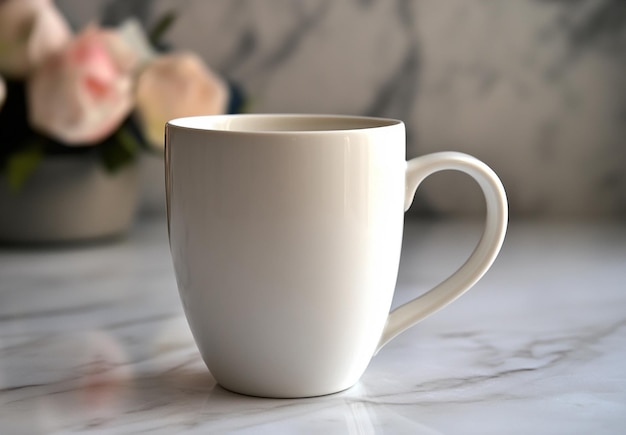 A white mug for mockup