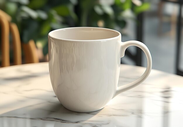 A white mug for mockup