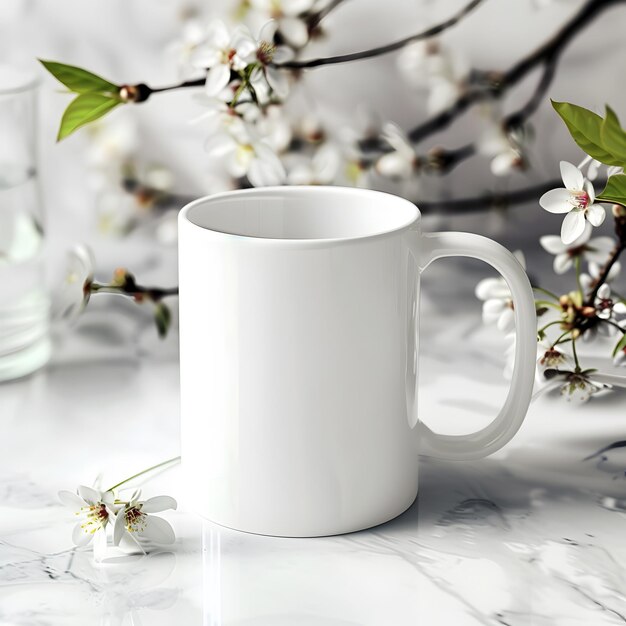 a white mug with the word quot white quot on it