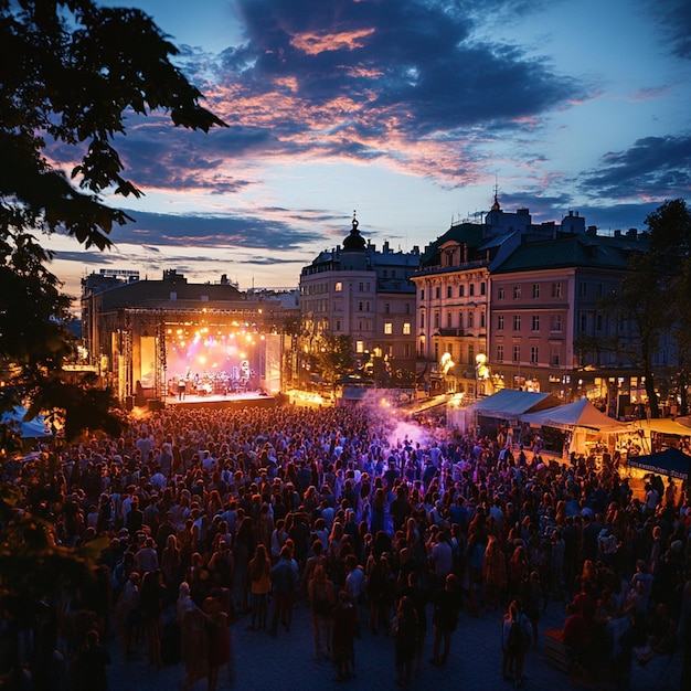 Photo white nights festival in st petersburg