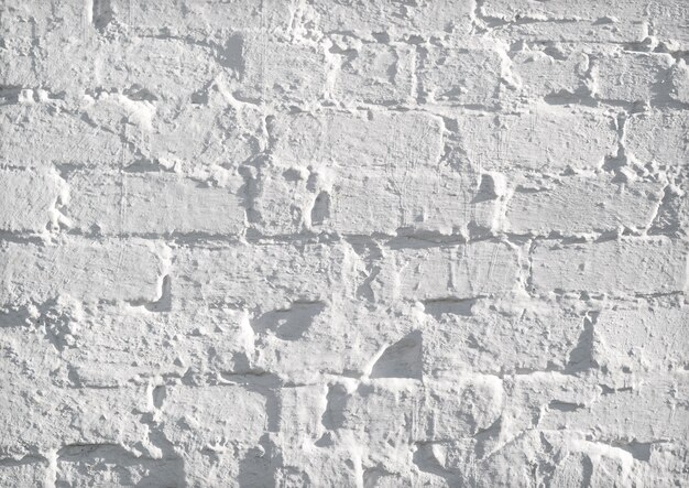 White old grunge brick wall background or texture