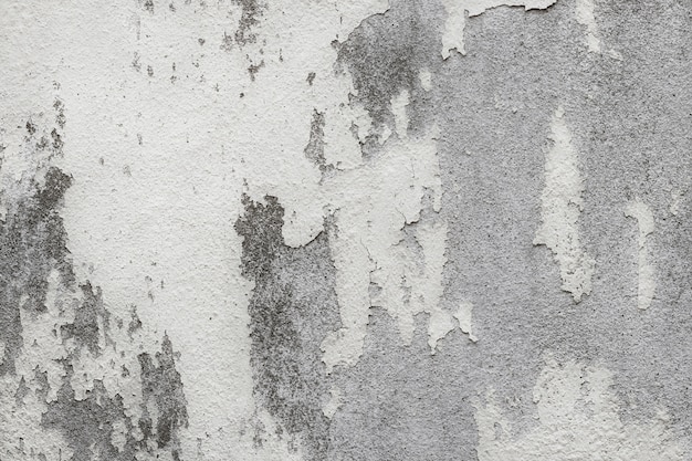 White old wall texture with cracked and peeled 