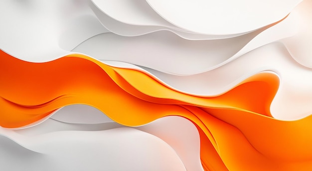 White and Orange Background Simple Design