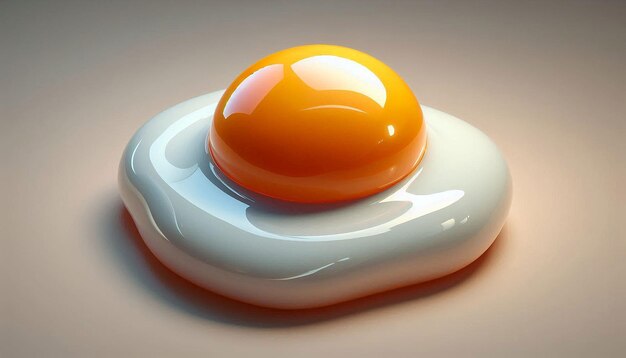 a white and orange object with a white lid that has a yellow egg on it