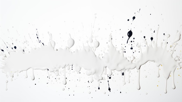 White Paint Splashes Dripping on White Background Abstract Image Texture Pattern Wallpaper Cove