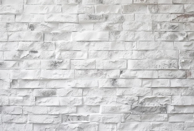 White painted brick wall texture