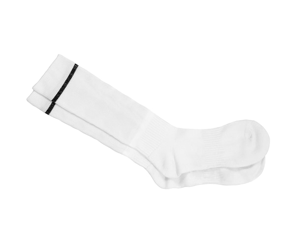 Photo white pair of sock