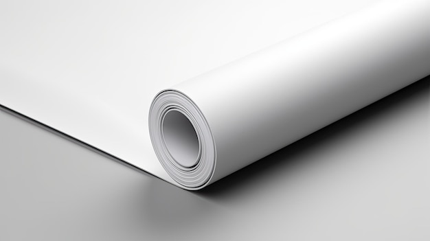 White paper roll 3d illustration