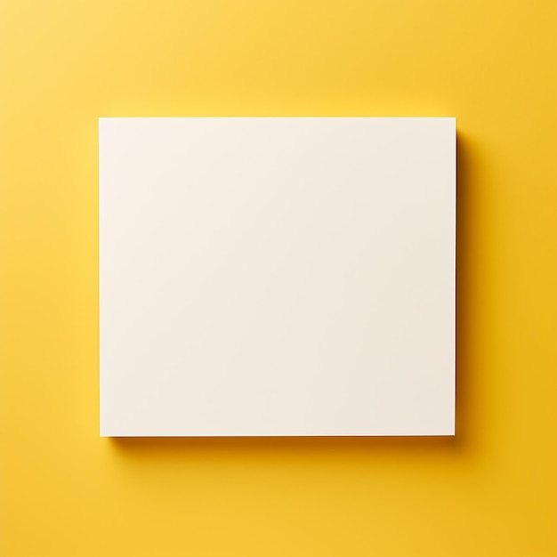 A white paper on soft yellow desk