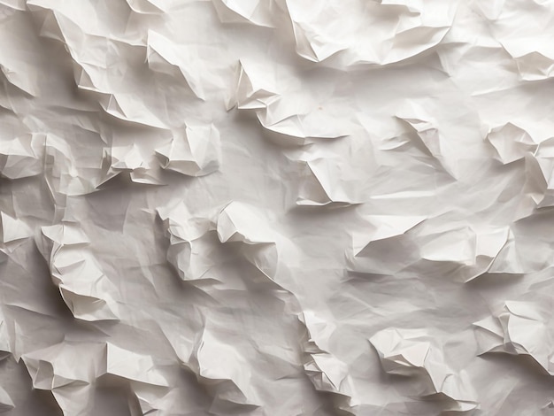 White Paper Texture background Crumpled white paper abstract shape background with space paper for