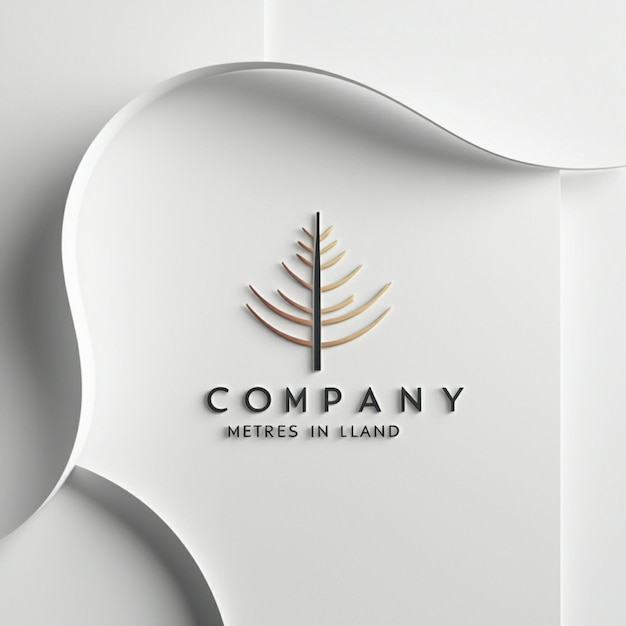 Photo a white paper with the company company company logo on it