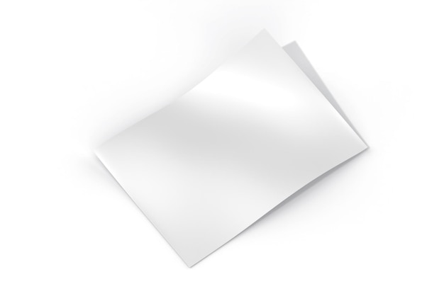 A white paper with a shadow on it