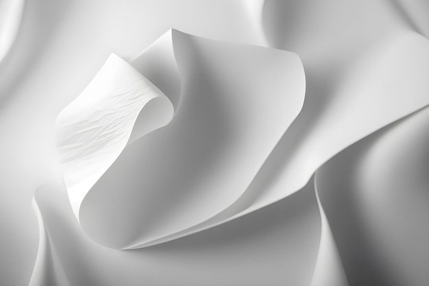 A white paper with a wavy edge is shown in this image.