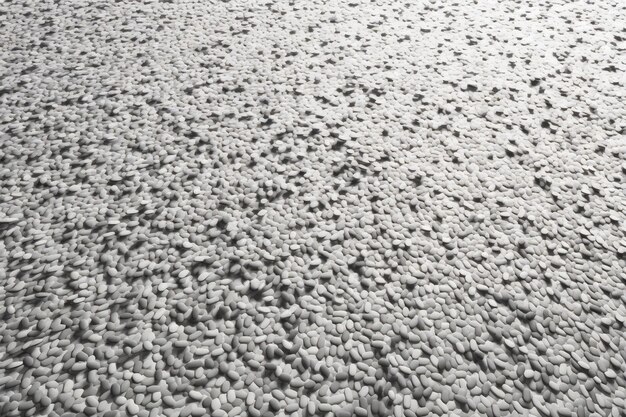 White pebble texture background close up of stone floor pattern