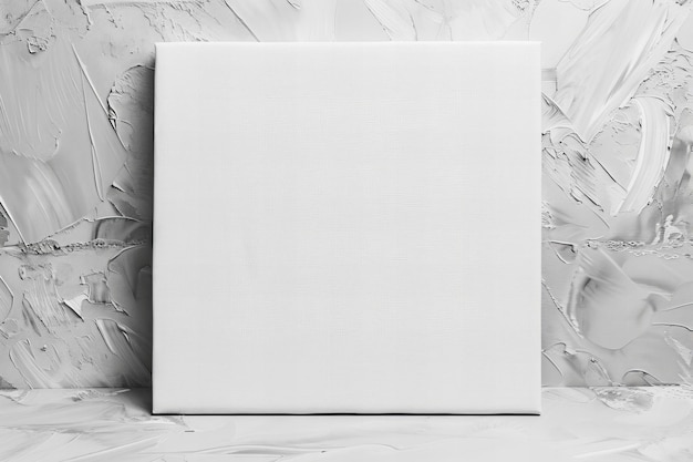 Photo a white piece of art is placed on a white surface