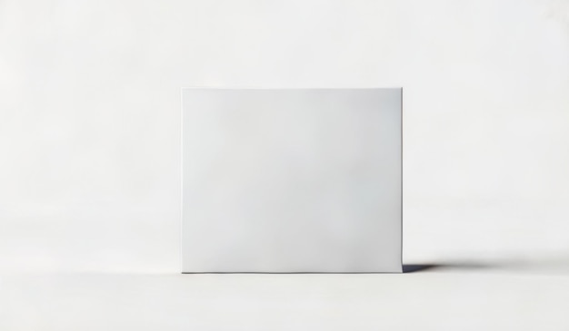 a white piece of paper is placed on a white surface