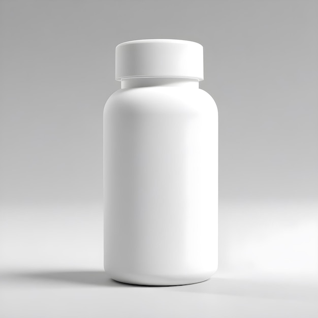 White Pill Bottle with no Label on