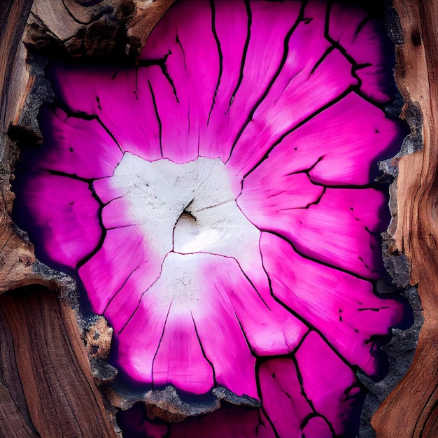 White and pink burl wood surface abstract background