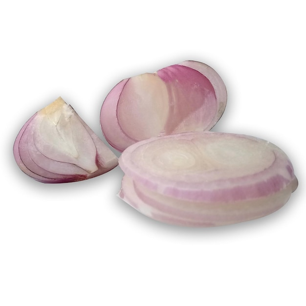 A white and pink onion with the word onion on it