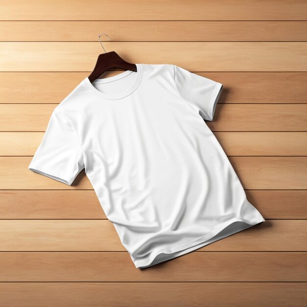 Photo white plain tshirt