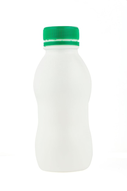 White plastic bottle of isolate