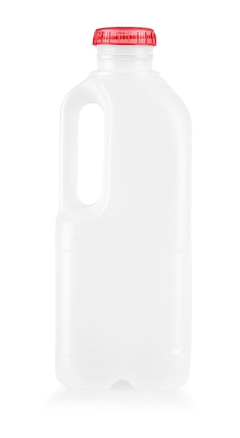 White Plastic canister isolated on white background