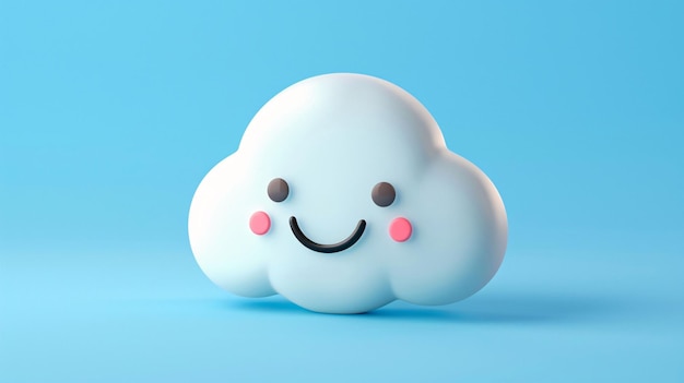 a white plastic toy with pink buttons and a pink button on the frontWeather icon set 3d rendering