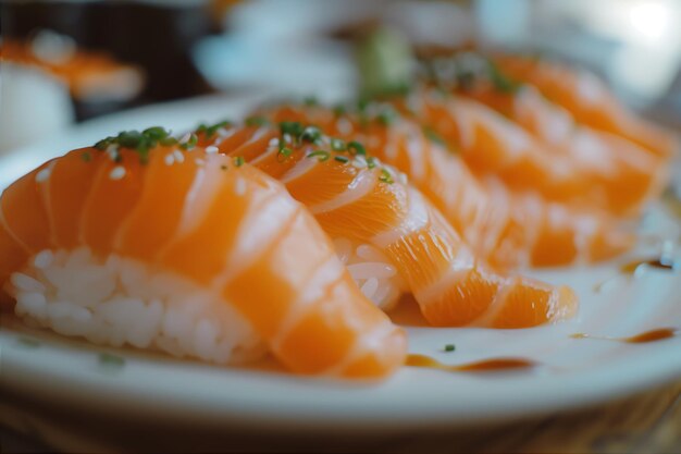 White Plate Covered With Salmon