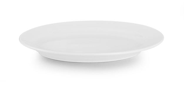 White plate isolated on white background