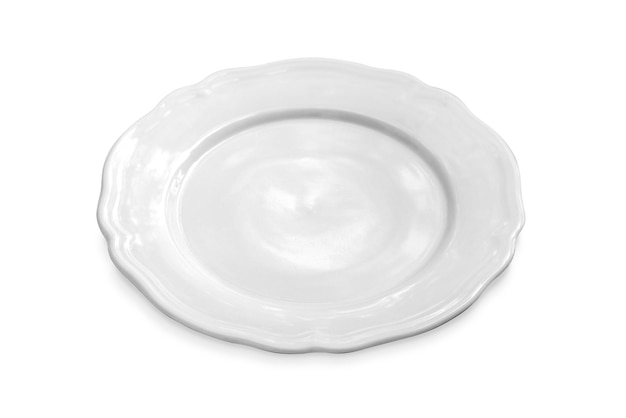 White plate isolated