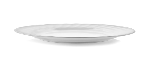 White plate isolated  