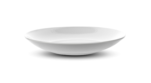 White plate isolated