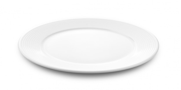 white plate on white