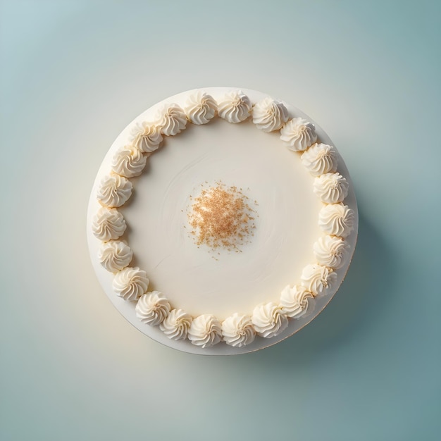 a white plate with a flower shaped decoration on it