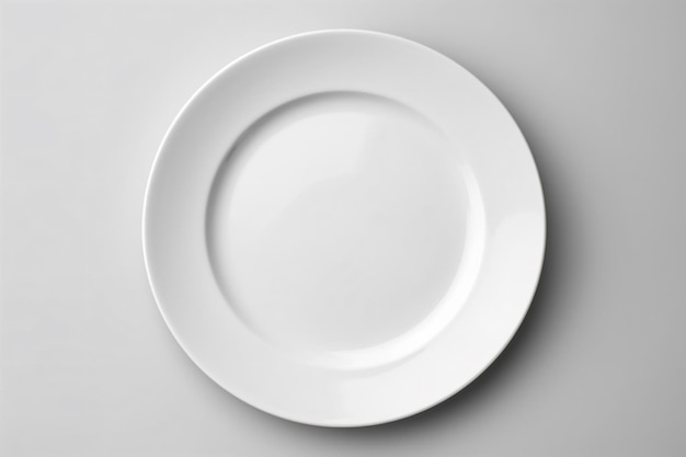 a white plate with a fork and knife